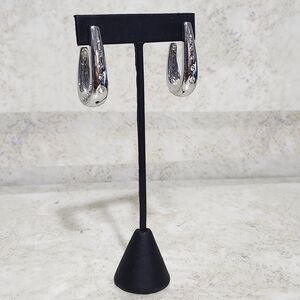 Elegant Silver Hoop Earrings